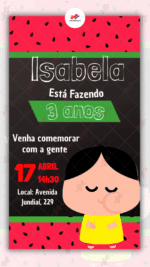 Convite Digital Magali Turma da Monica