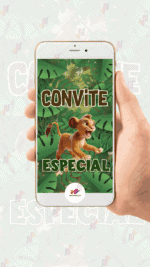 Convite Animado Plus Rei leão - Imagem 2