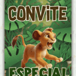 Convite Animado Plus Rei leão