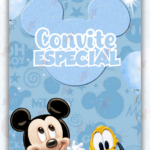 Convite Animado Plus Turma do Mickey Baby