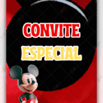 Convite Animado Plus Turma do Mickey