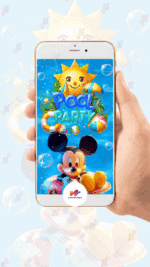 Convite Animado Plus Pool party do Mickey - Imagem 2
