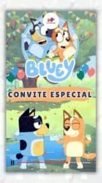 Convite Animado Plus Bluey