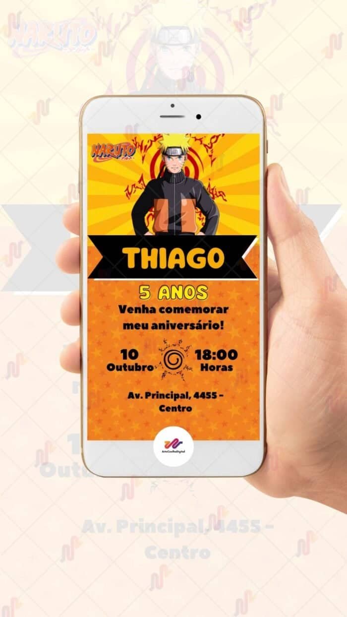 Convite Virtual Naruto - Imagem 2