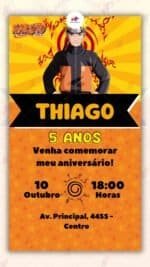 Convite Virtual Naruto