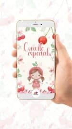 Convite Animado Plus Cerejinha do Bolo - Imagem 2
