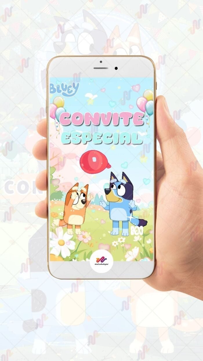 Convite Animado Plus Bluey - Imagem 2