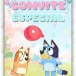 Convite Animado Plus Bluey