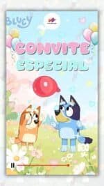 Convite Animado Plus Bluey
