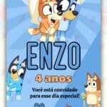 Convite Digital Bluey