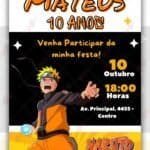 Convite Virtual Naruto