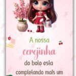 Convite Animado Plus Cerejinha do Bolo