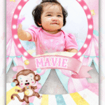 Convite Animado Plus Circo Rosa