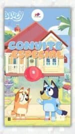 Convite Animado Plus Bluey