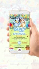Convite Digital Bluey - Imagem 2