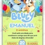 Convite Digital Bluey
