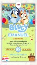 Convite Digital Bluey