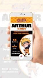 Convite Virtual Naruto - Imagem 2