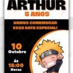 Convite Virtual Naruto