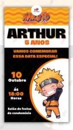 Convite Virtual Naruto