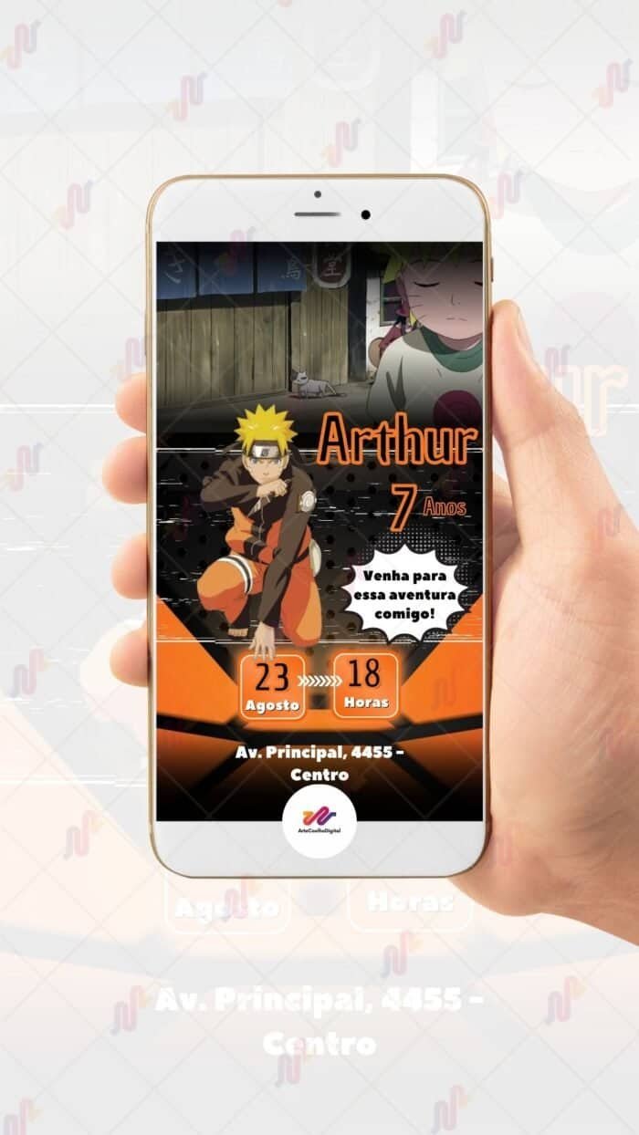 Convite Animado Naruto - Imagem 2