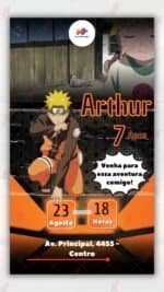 Convite Animado Naruto