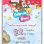 Convite Animado Simples Mundo Bita Aquarela