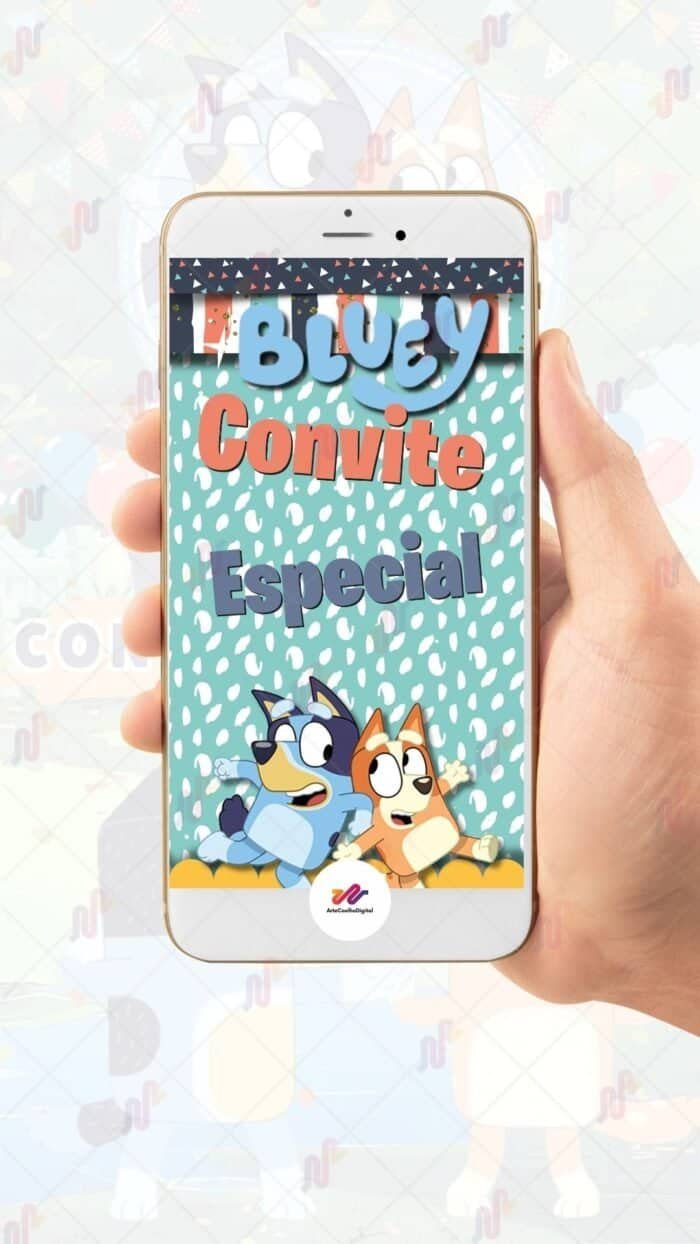 Convite Animado Plus Bluey - Imagem 2