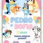 Convite Digital Bluey