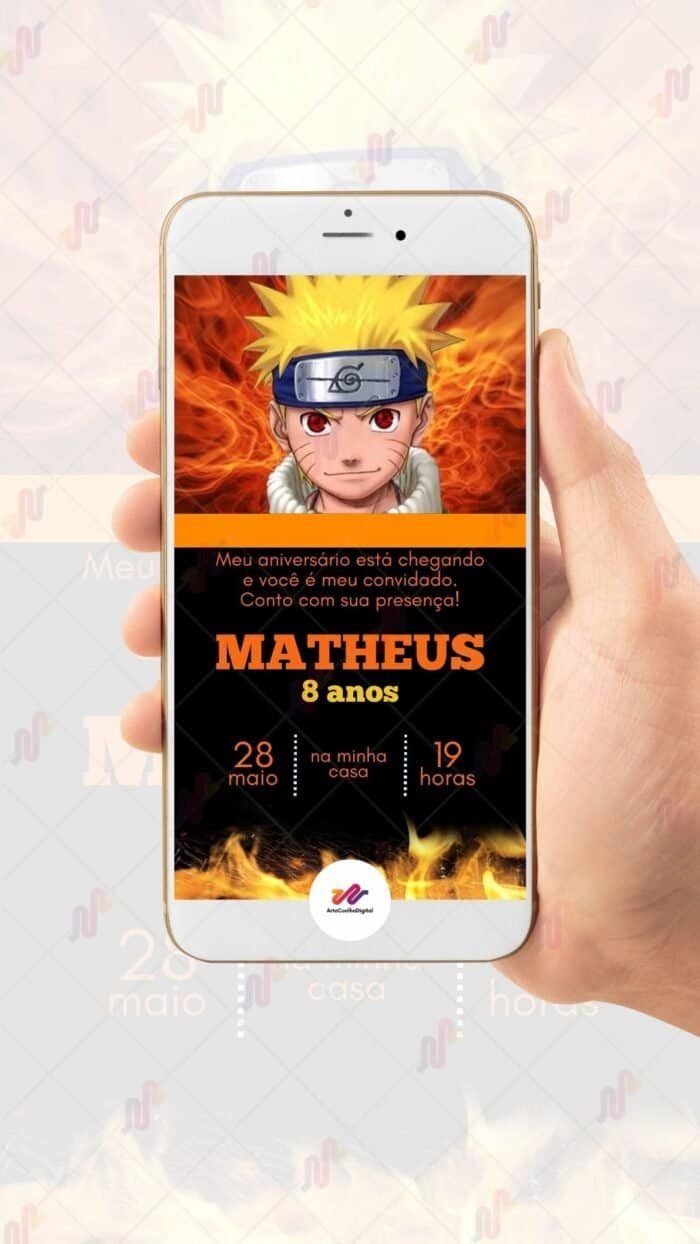 Convite Virtual Naruto - Imagem 2