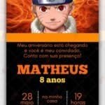 Convite Virtual Naruto