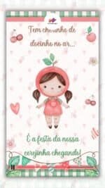 Convite Animado Cerejinha do Bolo