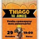 Convite Animado Simples Naruto
