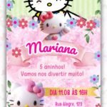Convite Animado Simples Hello Kitty