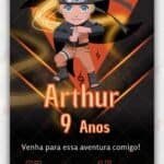 Convite Virtual Naruto