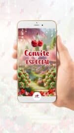Convite Animado Plus Cerejinha do Bolo - Imagem 2
