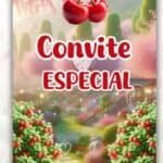 Convite Animado Plus Cerejinha do Bolo