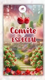 Convite Animado Plus Cerejinha do Bolo