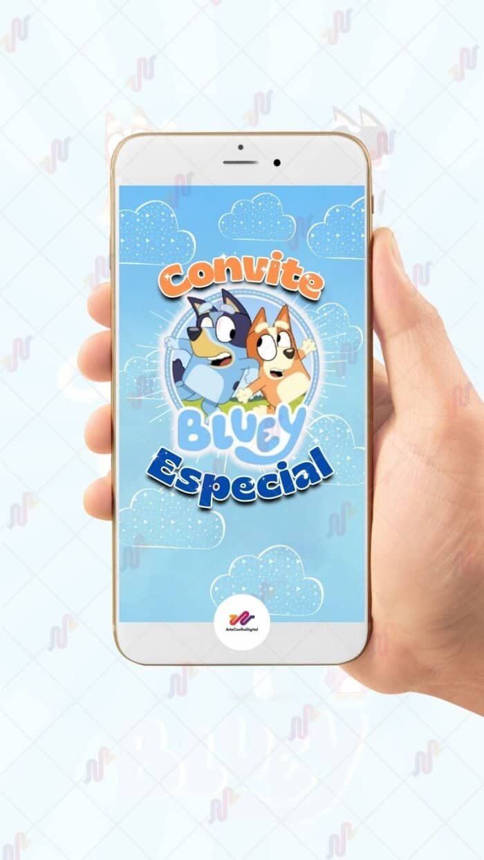 Convite Animado Plus Bluey - Imagem 2