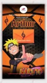 Convite Interativo Gold Naruto