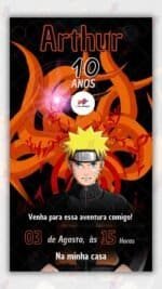 Convite Virtual Naruto