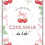 Convite Animado Plus Cerejinha do Bolo