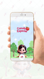 Convite Animado Plus Branca de Neve - Imagem 2