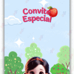 Convite Animado Plus Branca de Neve