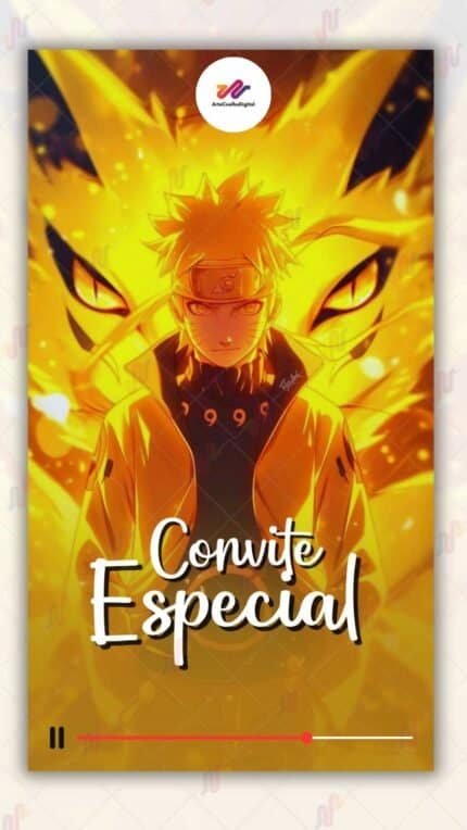Convite Animado Naruto