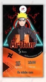 Convite Virtual Naruto