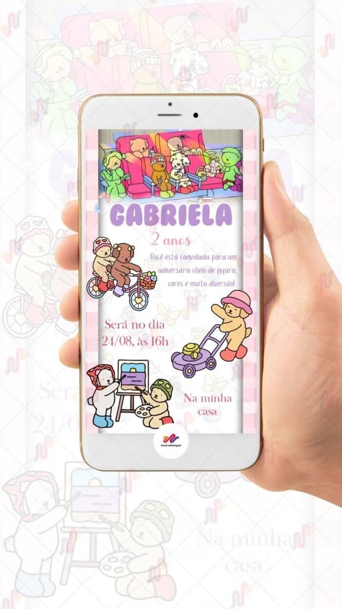 Convite Animado Simples Bobbie Goods - Imagem 2