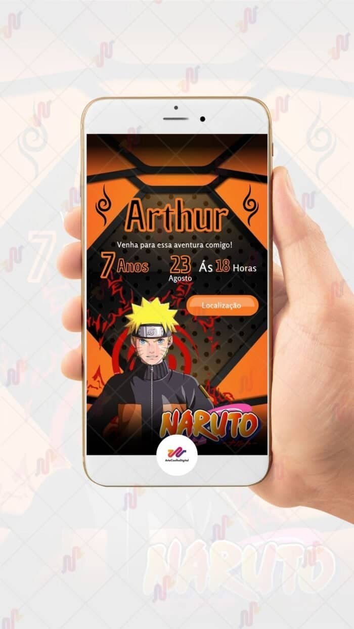 Convite Virtual Naruto - Imagem 2