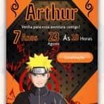 Convite Virtual Naruto