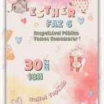 Convite Animado Circo Menina